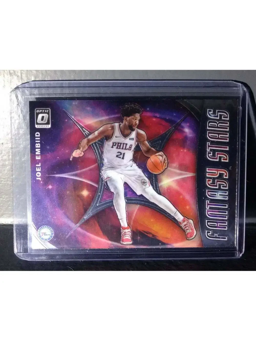 Joel Embiid 2019-20 Panini Donruss Optic Fantasy Stars #3 Basketball Card